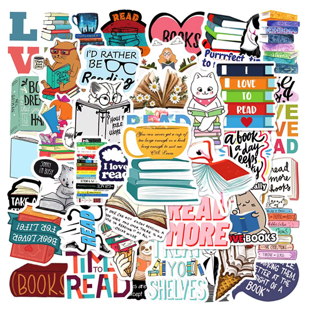 10/50/100Pcs Mix Smut Dark Romance Bookish Reading Stickers