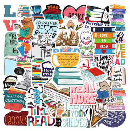 10/50/100Pcs Mix Smut Dark Romance Bookish Reading Stickers