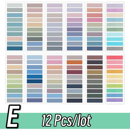 2400 Transparent Colorful Index Sticky Notes