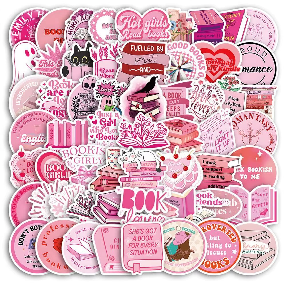 10/50/100Pcs Mix Smut Dark Romance Bookish Reading Stickers