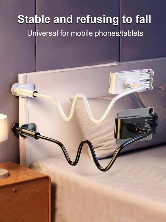 Experience Ultimate Convenience with Our 360° Rotating Tablet and Phone Stand - Perfect for Your Bed or Desk!