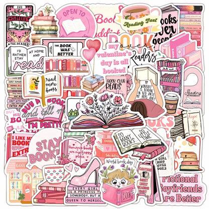 10/50/100Pcs Mix Smut Dark Romance Bookish Reading Stickers
