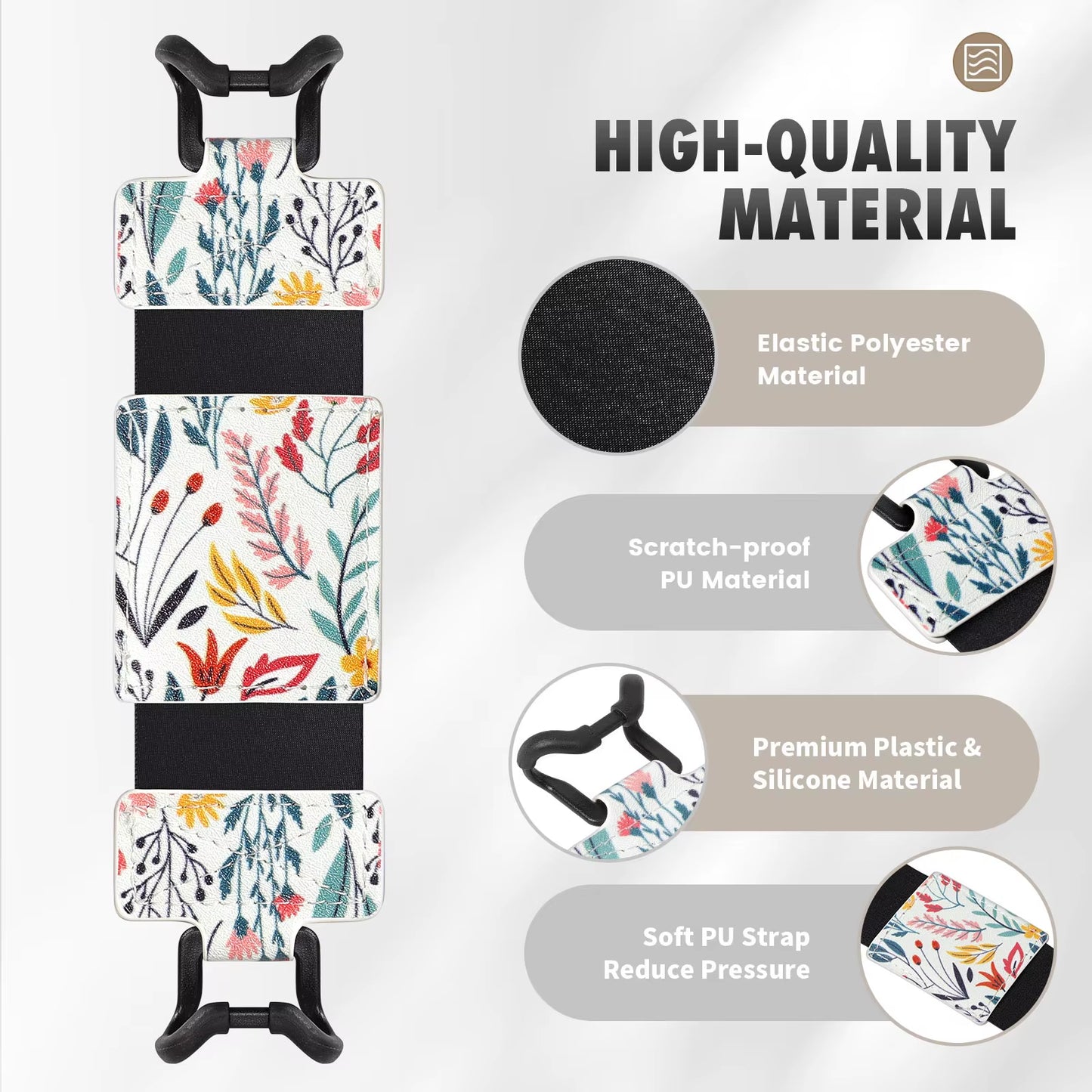 Hand Strap for 6-8" Kindle Tablet -Kindle/Kobo/Voyaga/Lenovo/Sony Kindle E-Book Tablet,Black High-Elasticity