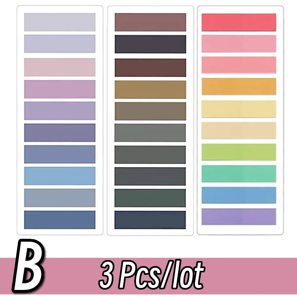 2400 Transparent Colorful Index Sticky Notes