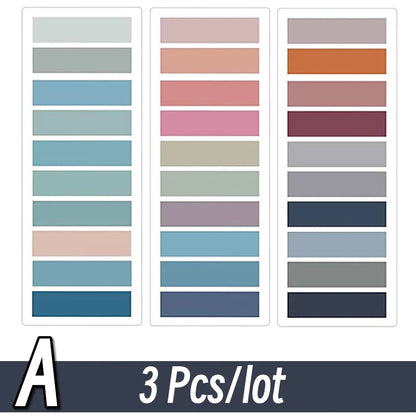 2400 Transparent Colorful Index Sticky Notes