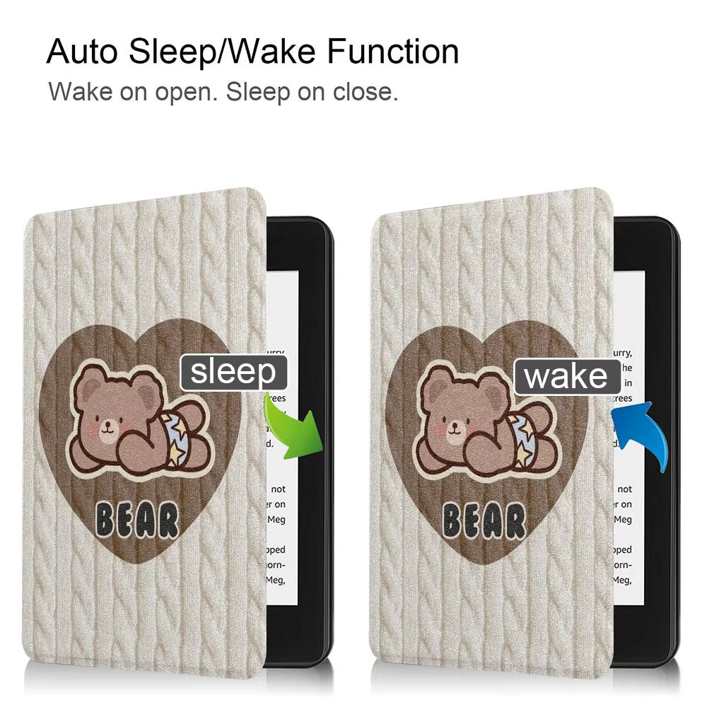 Silicone Soft Shell Case with Edge Wrapping Protection，Kindle Case Paperwhite 12Th Gen 2024 2022 Basic11Th Generation