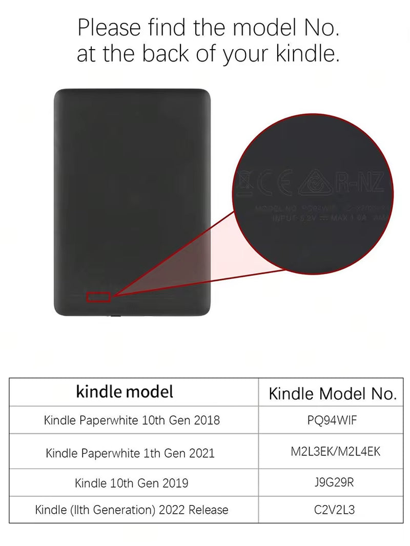 Peach Shell Cover Kindle Case Fits All-New 6" Kindle (11Th Generation, 2022 Release)/ Kindle (10Th Gen,2019) 