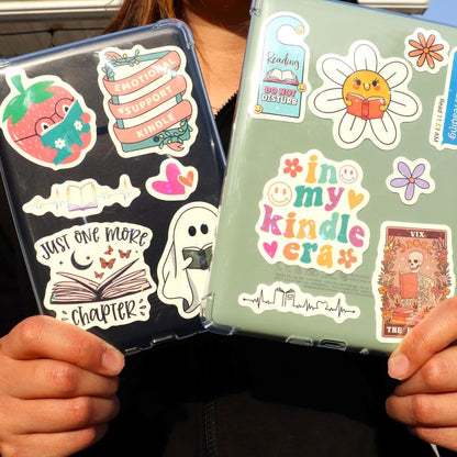 125 PCS Book Stickers for Kindle, Bookish Sticker Pack for IPAD, Laptop, Ebook R
