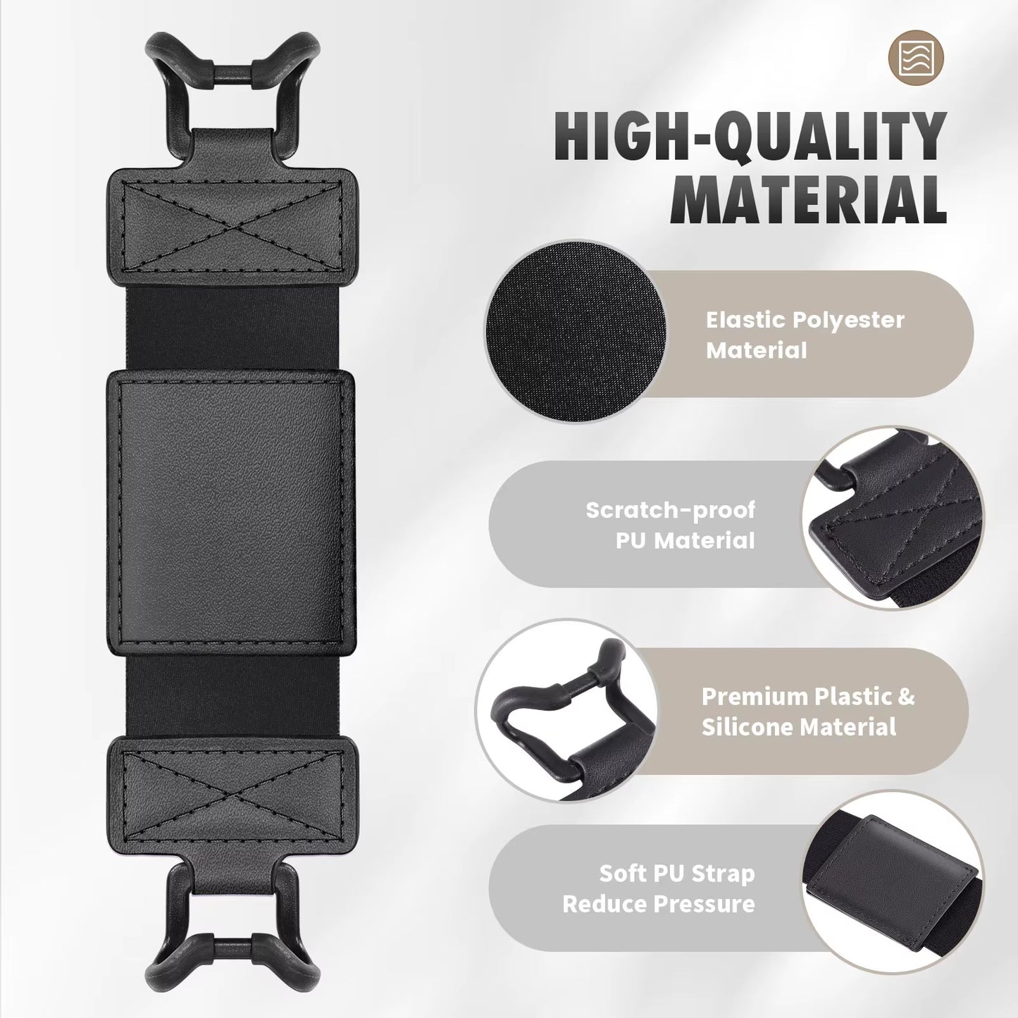 Hand Strap for 6-8" Kindle Tablet -Kindle/Kobo/Voyaga/Lenovo/Sony Kindle E-Book Tablet,Black High-Elasticity