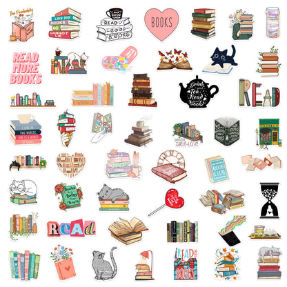 10/50/100Pcs Mix Smut Dark Romance Bookish Reading Stickers