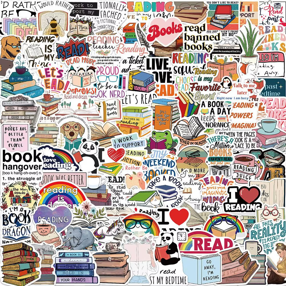 10/50/100Pcs Mix Smut Dark Romance Bookish Reading Stickers