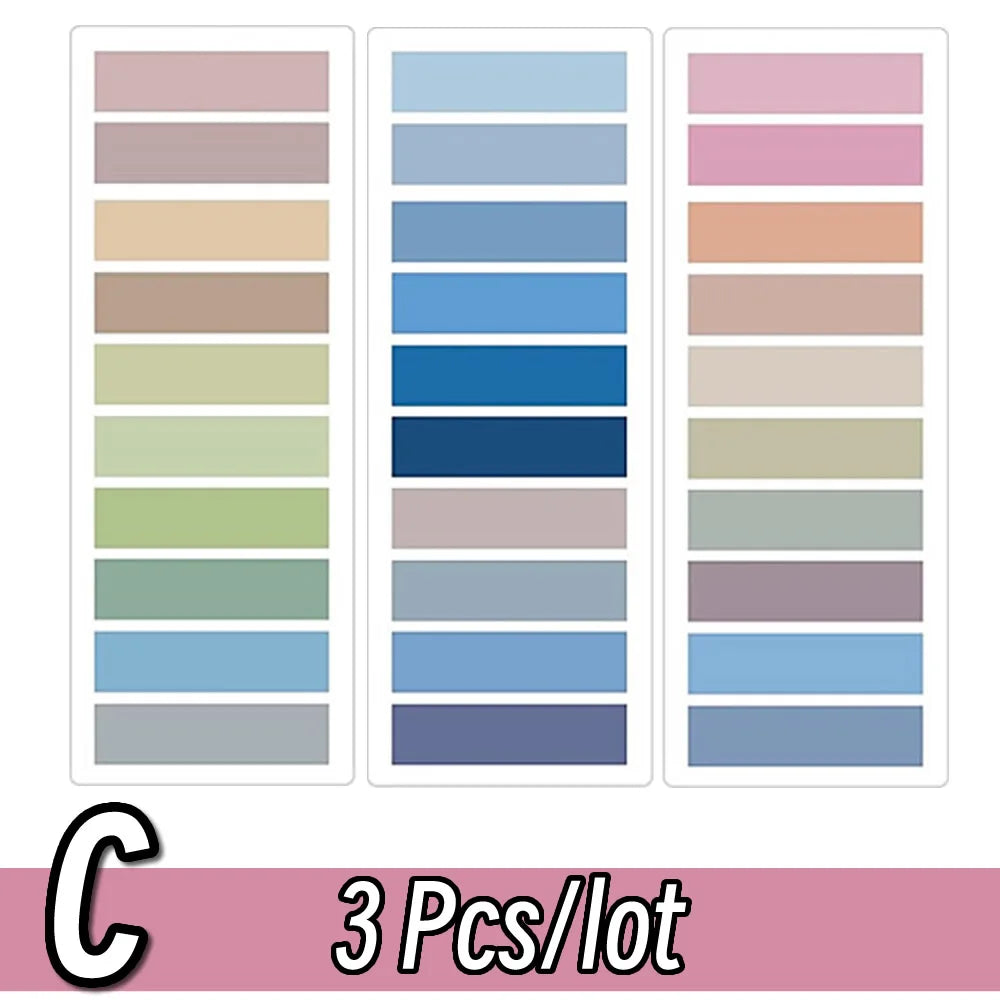 2400 Transparent Colorful Index Sticky Notes