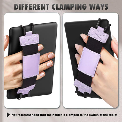 Hand Strap for 6-8" Kindle Tablet -Kindle/Kobo/Voyaga/Lenovo/Sony Kindle E-Book Tablet,Black High-Elasticity