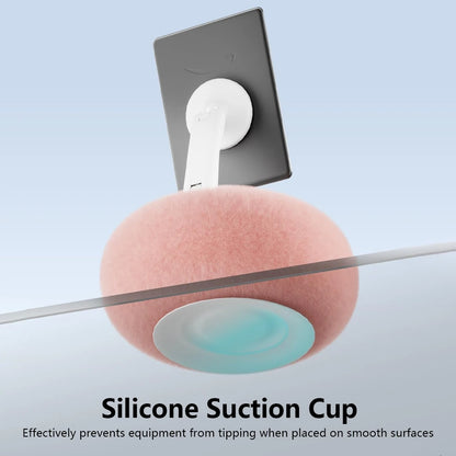 Versatile Magnetic Phone Holder with 360° Rotation - Foldable Plush Pillow Desktop Stand for iPhone and iPad