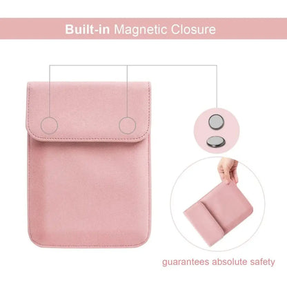 6.8 7 Inch E-Reader Sleeve PU Leather 12Th Generation Storage Bag for Kindle Paperwhite 2024/Colorsoft Signature Edition
