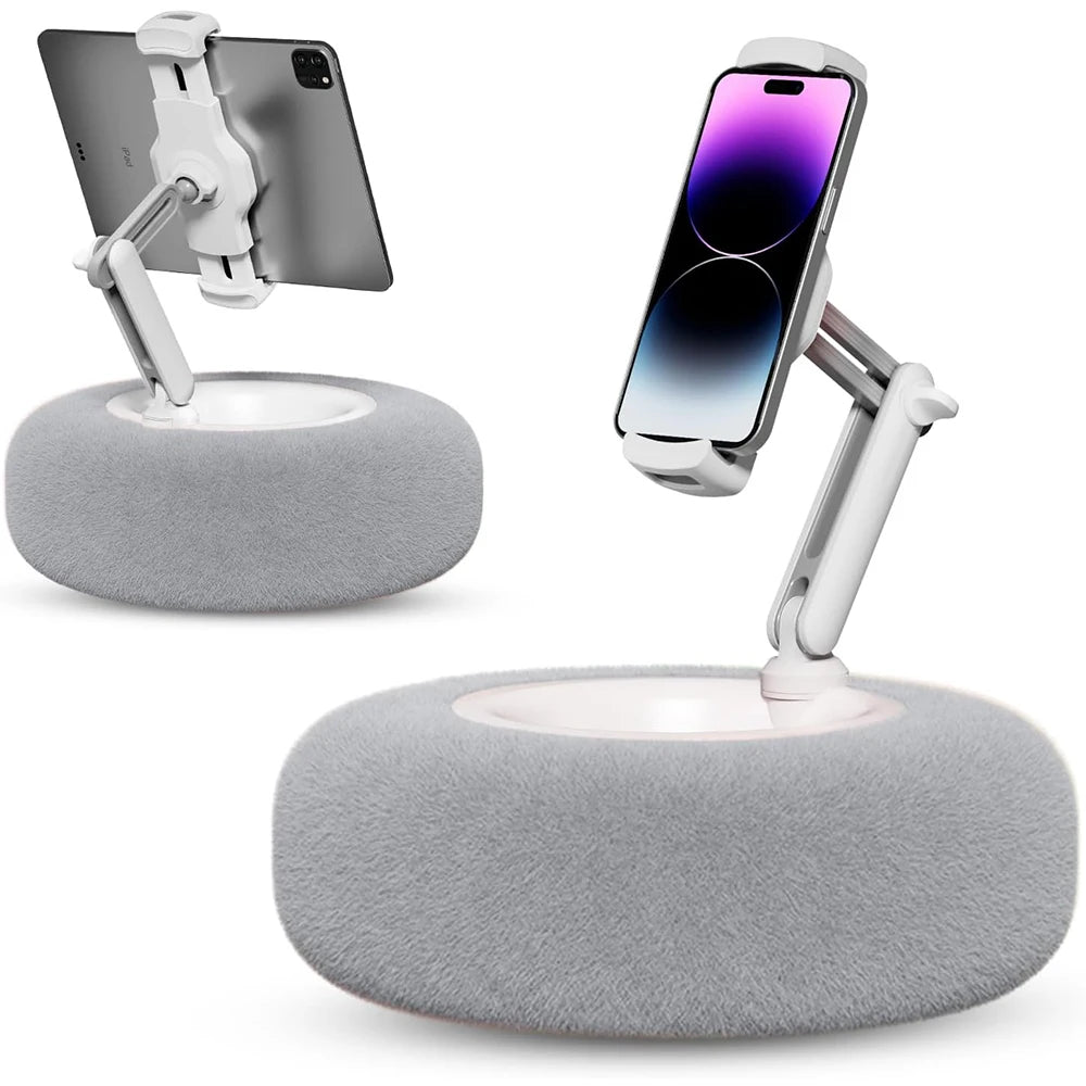 Transform Your Viewing Experience with the New 2025 Adjustable Plush Pillow Tablet and Phone Stand – Perfect for Streaming, Video Chats, and Relaxation!