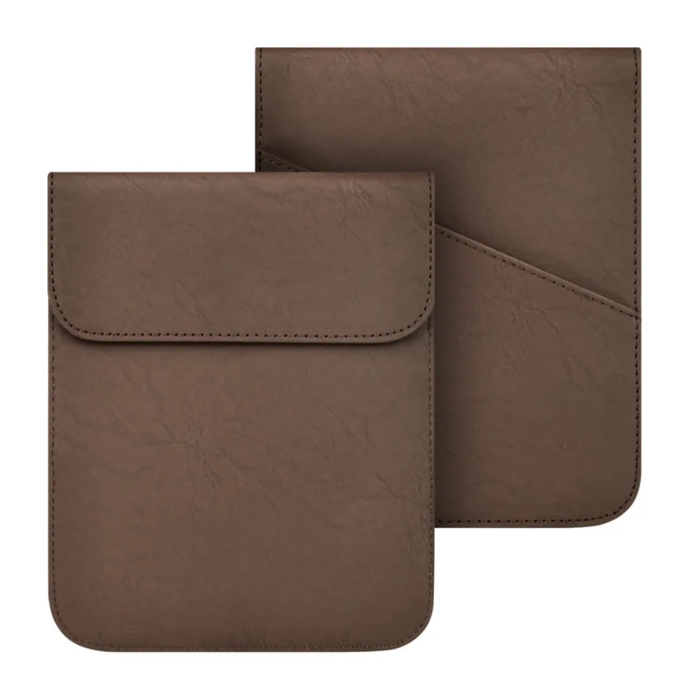 Anti Scratch 6/6.8/7 Inch Storage Bag Wear Resistant Leather E-Reader Case Universal Ultra Slim for Kindle/Boox/Kobo