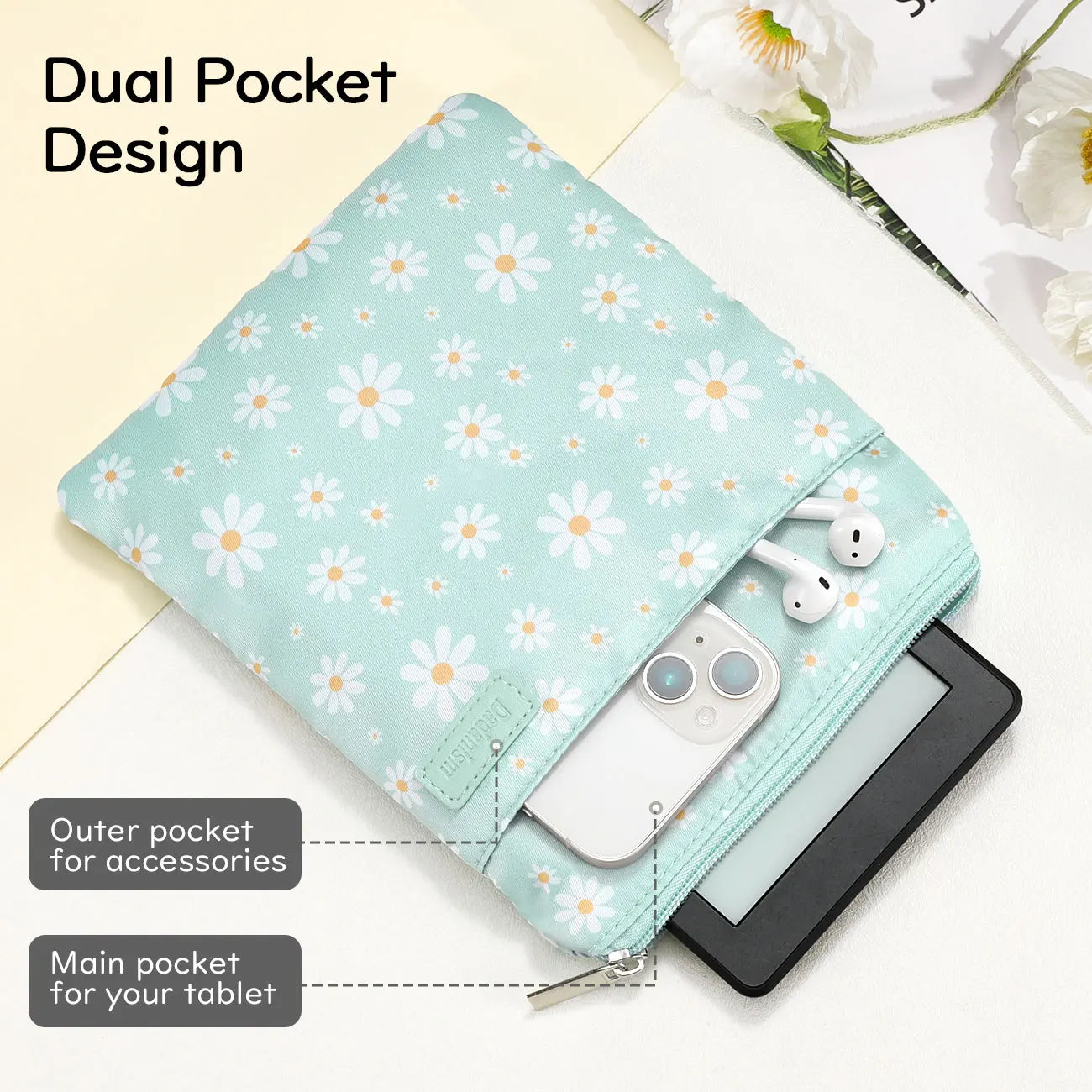 6-7" Protective Sleeve Cover Pouch Bag Carrying Case for 6" Kindle/Kindle Oasis/Kobo E-Reader Sleeve Case for 7" Kindle