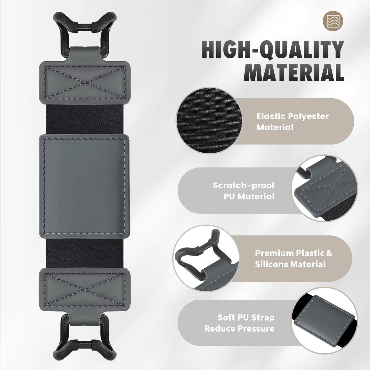 Hand Strap for 6-8" Kindle Tablet -Kindle/Kobo/Voyaga/Lenovo/Sony Kindle E-Book Tablet,Black High-Elasticity