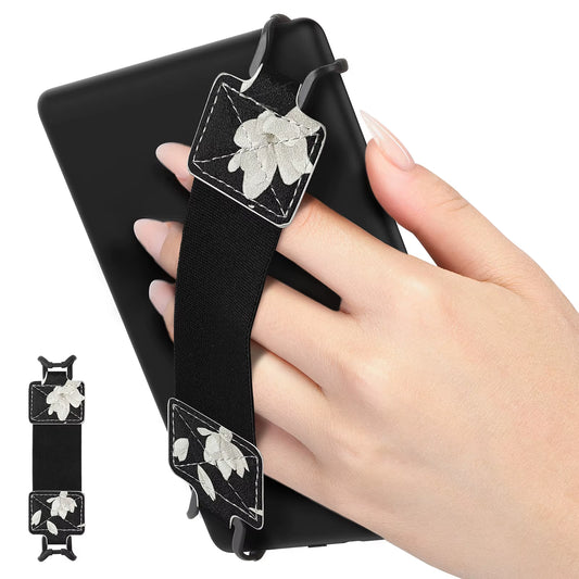 E-Reader Hand-Strap for 6-8" Tablet - Kindle/Kobo/Voyaga/Lenovo/Sony Kindle E-Book Tablet, Elastic Vers