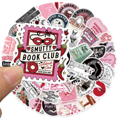 10/50/100Pcs Smutty Dark Romance Bookish Stickers Kindle Spicy Reader 