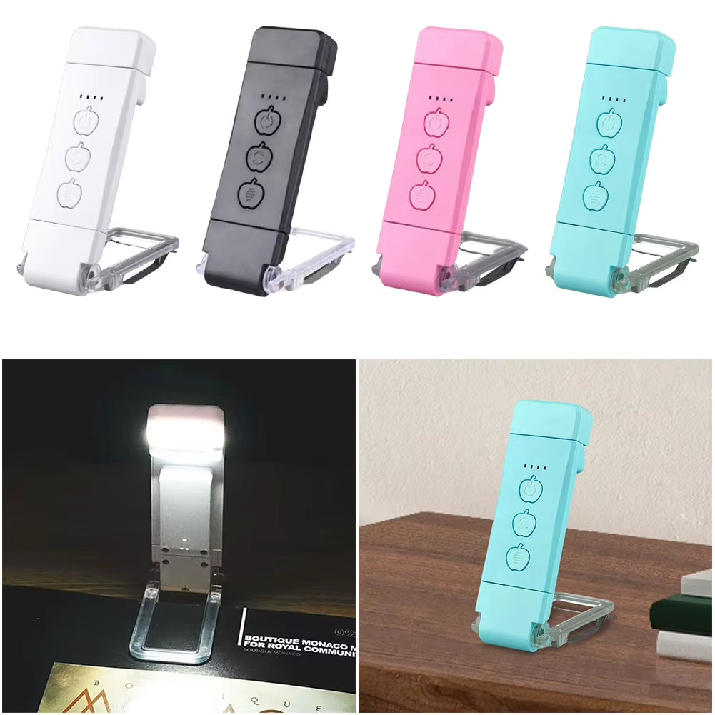 Rechargeable LED Reading lightClip-On LED Reading USB Rechargeable Light Eye Care Book Lamp Night Light for Book Lovers Kids