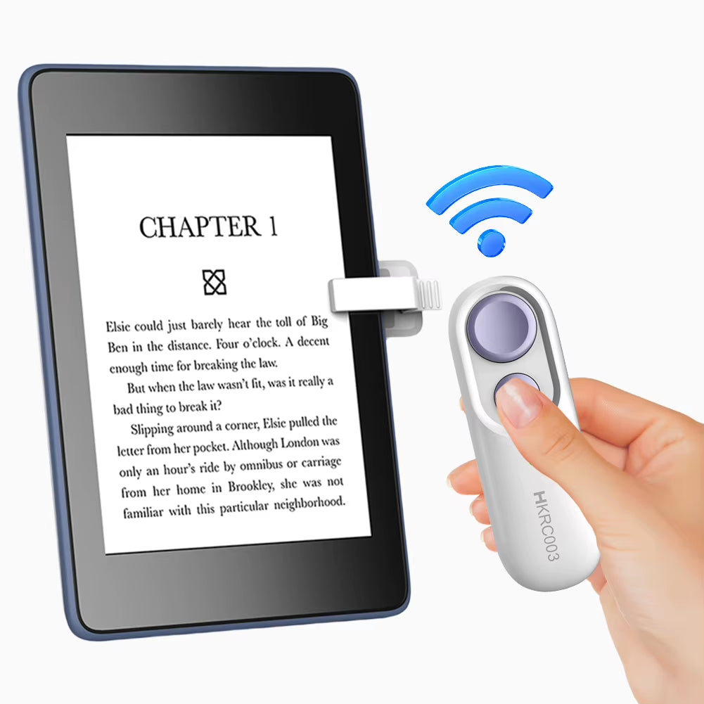Remote Page Turner Phone Camera Video Record Remote Triggers Clicker Page Turner for Kindle Paperwhite Oasis Kobo Ereaders