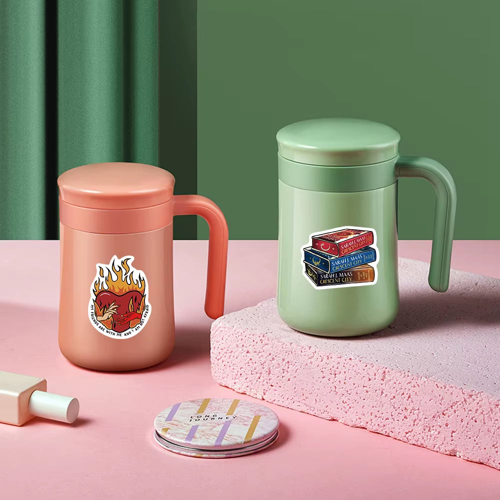 50PCS Crescent City House of Flame Sticker Cartoon Graffiti Luggage Skateboard Gifts Guitar Phone Laptop Scrapbook Stickers