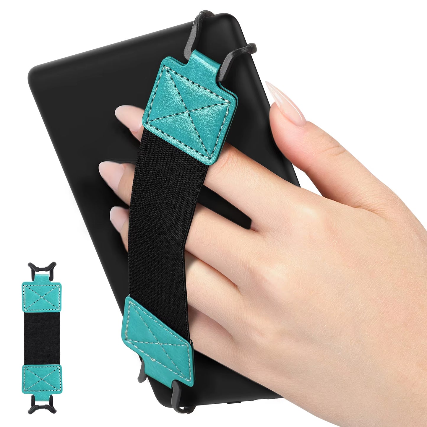 E-Reader Hand-Strap for 6-8" Tablet - Kindle/Kobo/Voyaga/Lenovo/Sony Kindle E-Book Tablet, Elastic Vers