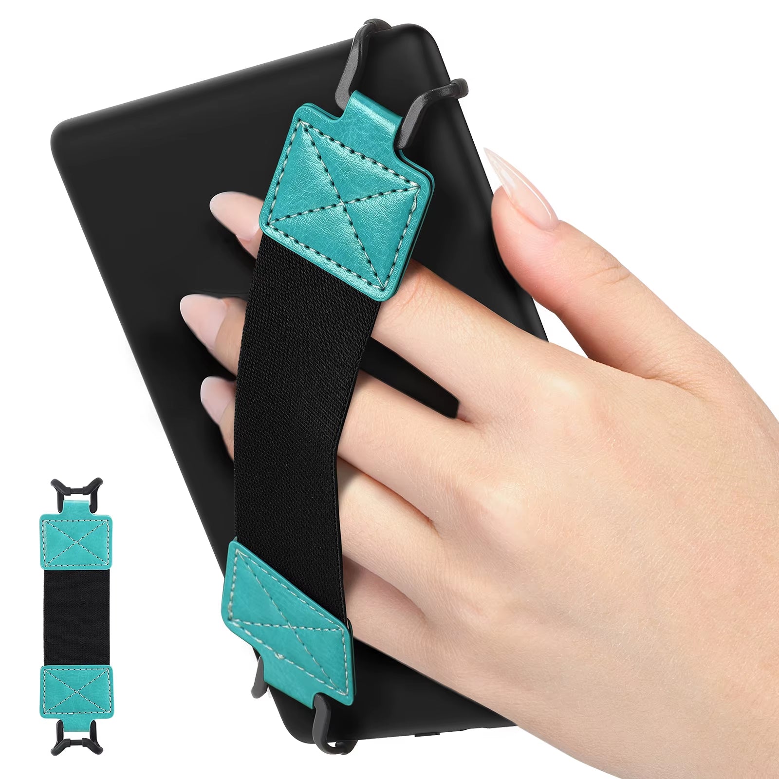 E-Reader Hand-Strap for 6-8" Tablet - Kindle/Kobo/Voyaga/Lenovo/Sony Kindle E-Book Tablet, Elastic Vers