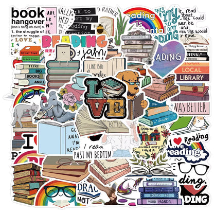 10/50/100Pcs Mix Smut Dark Romance Bookish Reading Stickers