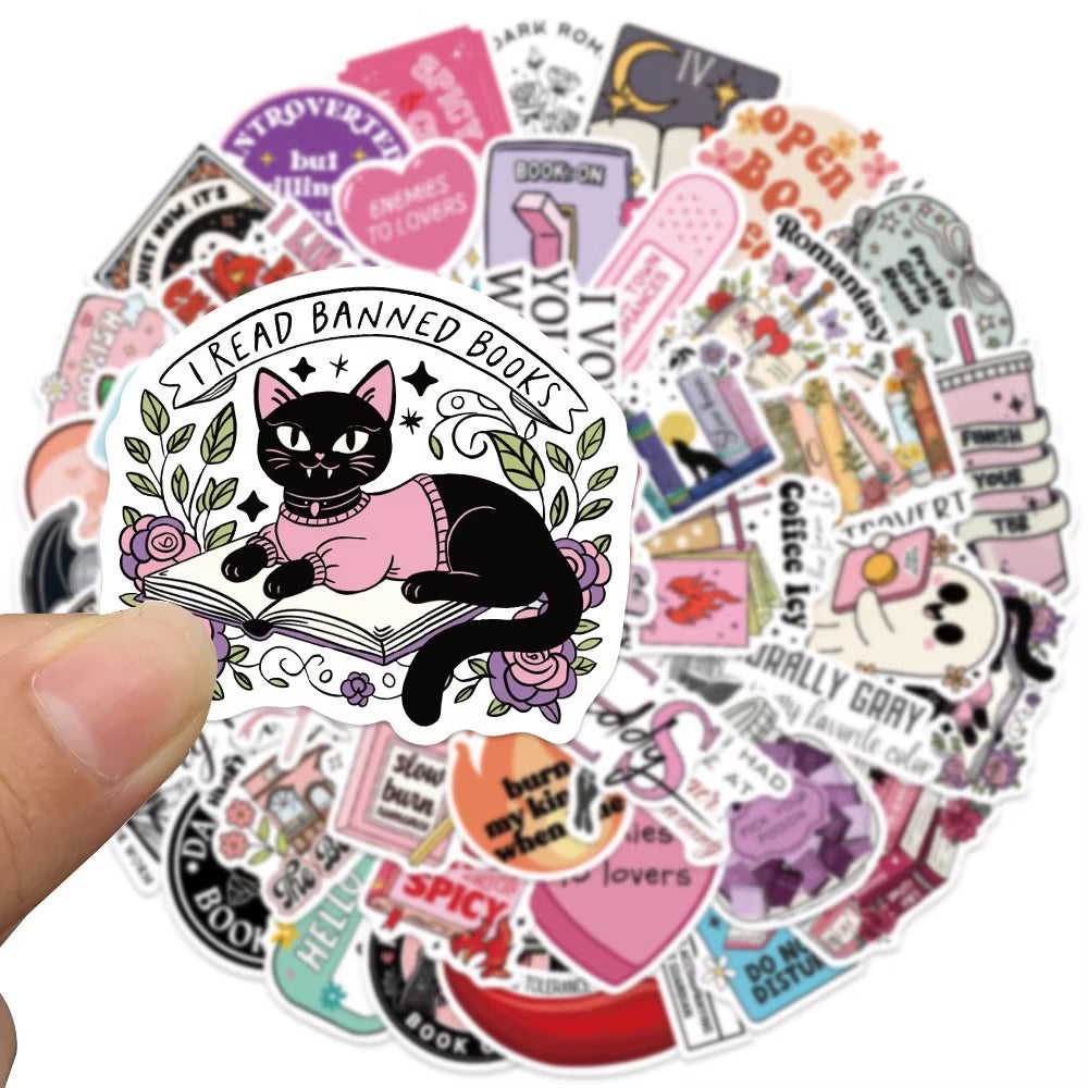 10/50/100Pcs Smutty Dark Romance Bookish Stickers Kindle Spicy Reader 