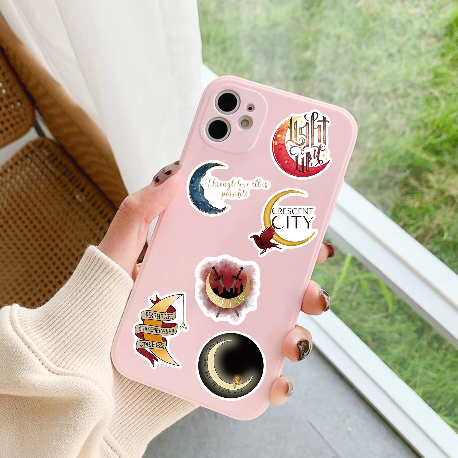 50PCS Crescent City House of Flame Sticker Cartoon Graffiti Luggage Skateboard Gifts Guitar Phone Laptop Scrapbook Stickers