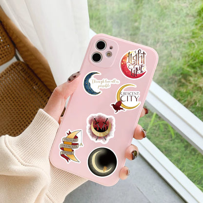 50PCS Crescent City House of Flame Sticker Cartoon Graffiti Luggage Skateboard Gifts Guitar Phone Laptop Scrapbook Stickers